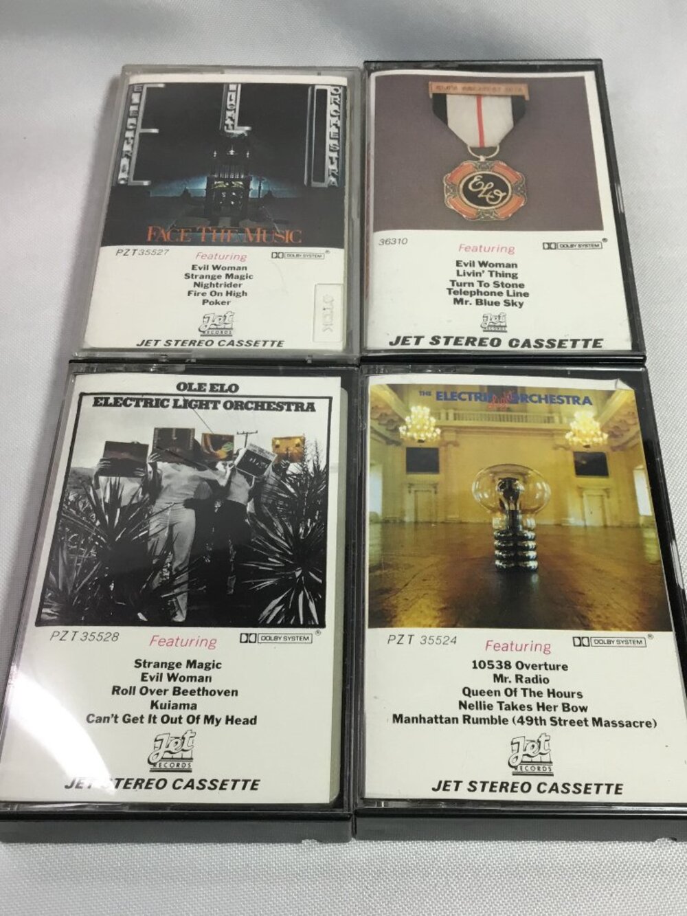 Electric Light Orchestra Cassette Tape Lot Bundle - 4 Tapes - ELO